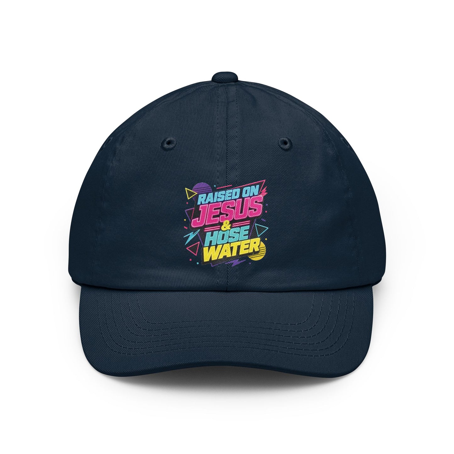 Raised on Jesus & Hose Water Gen X Humor Dad Hat