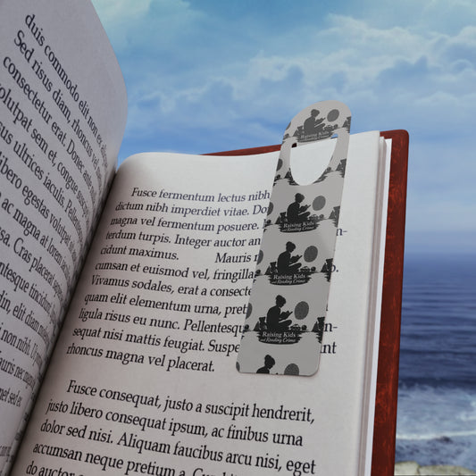 Silhouette Reading Mom Bookmark | Metal page marker