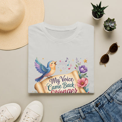 My Voice Came Back Stronger T-Shirt | Survivor