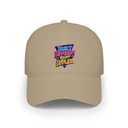 Built Different Offline graphic Baseball Cap | Retro Neon Patch