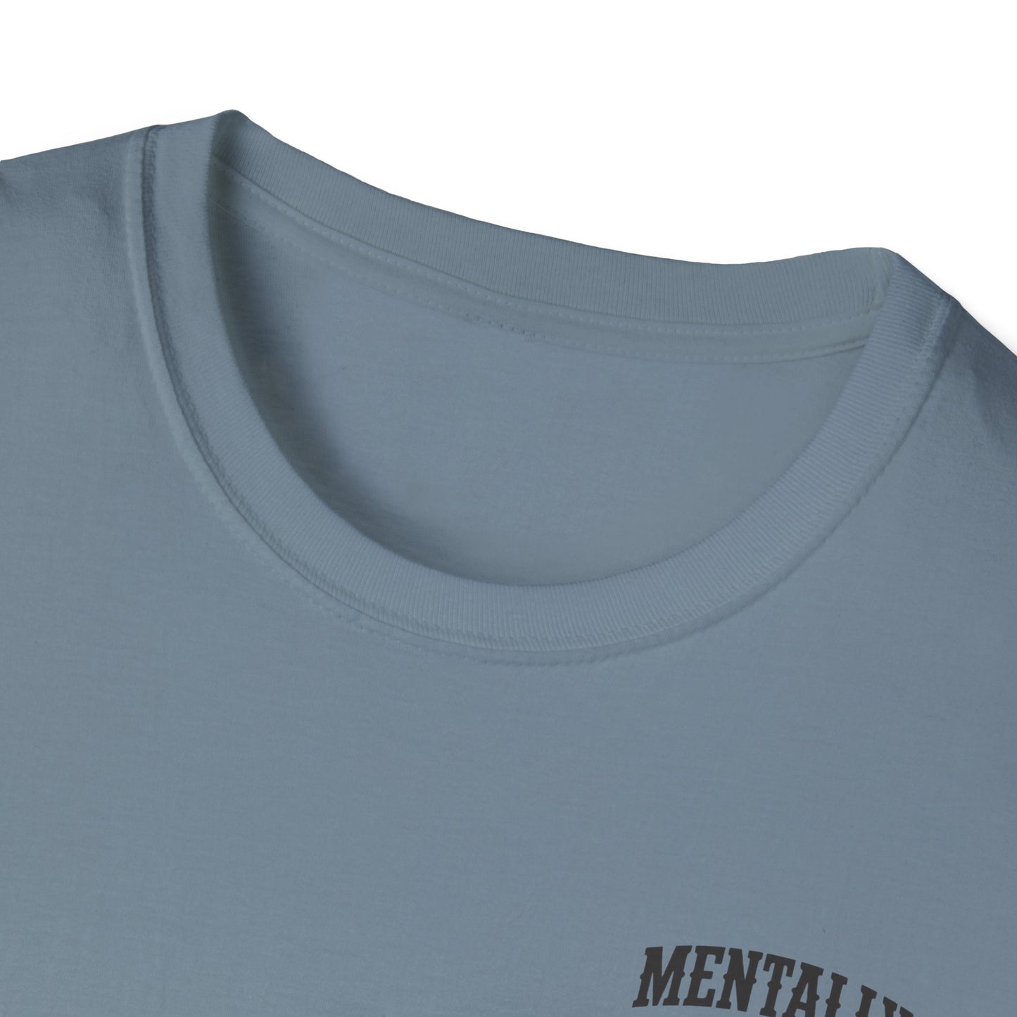 Mentally Checked Out Still Showin' Up T-Shirt | Funny Typography Tee