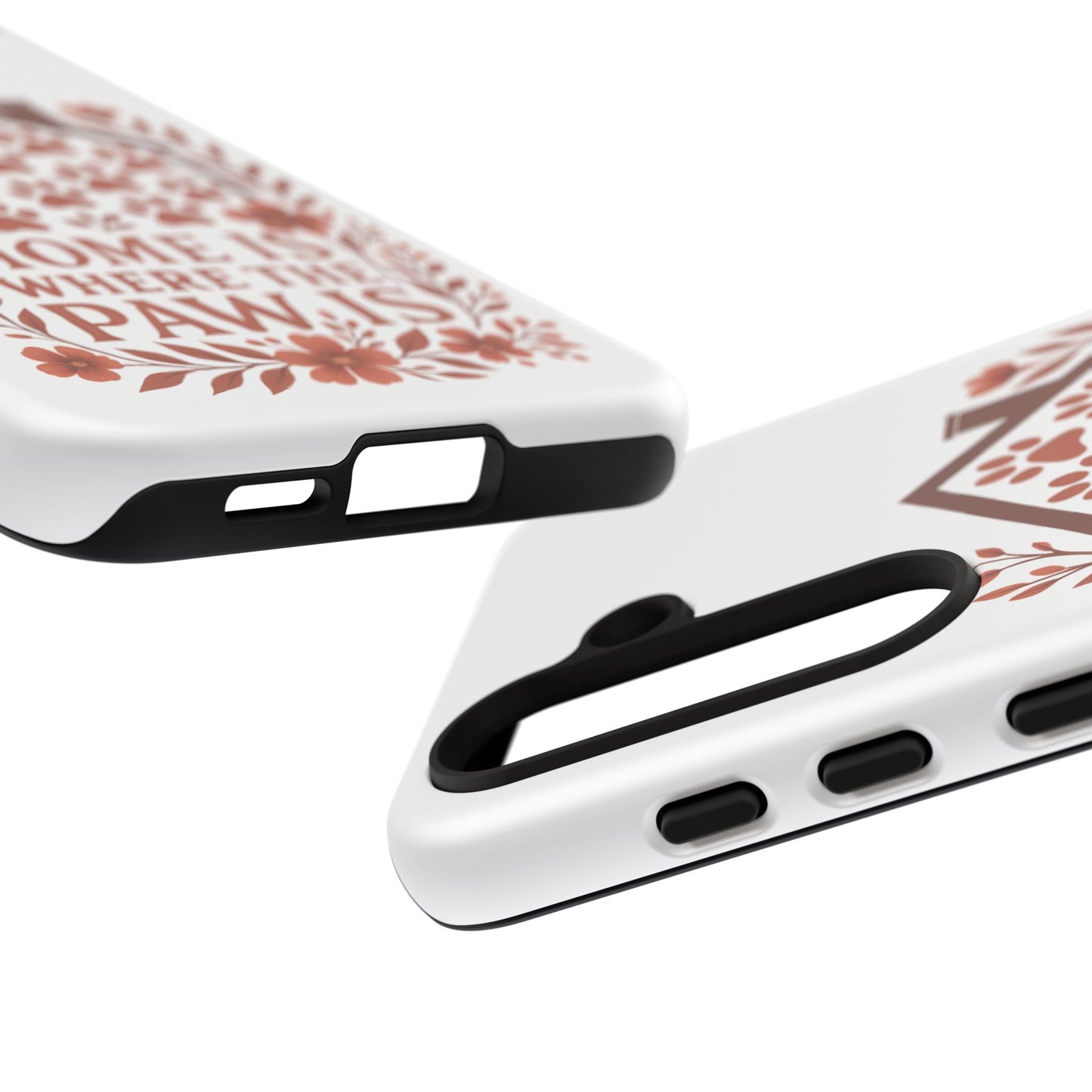 Cute Pet Phone Case, Home is Where the Paw Is, Animal Lover Gift, Phone Cover for Dog or Cat Owners