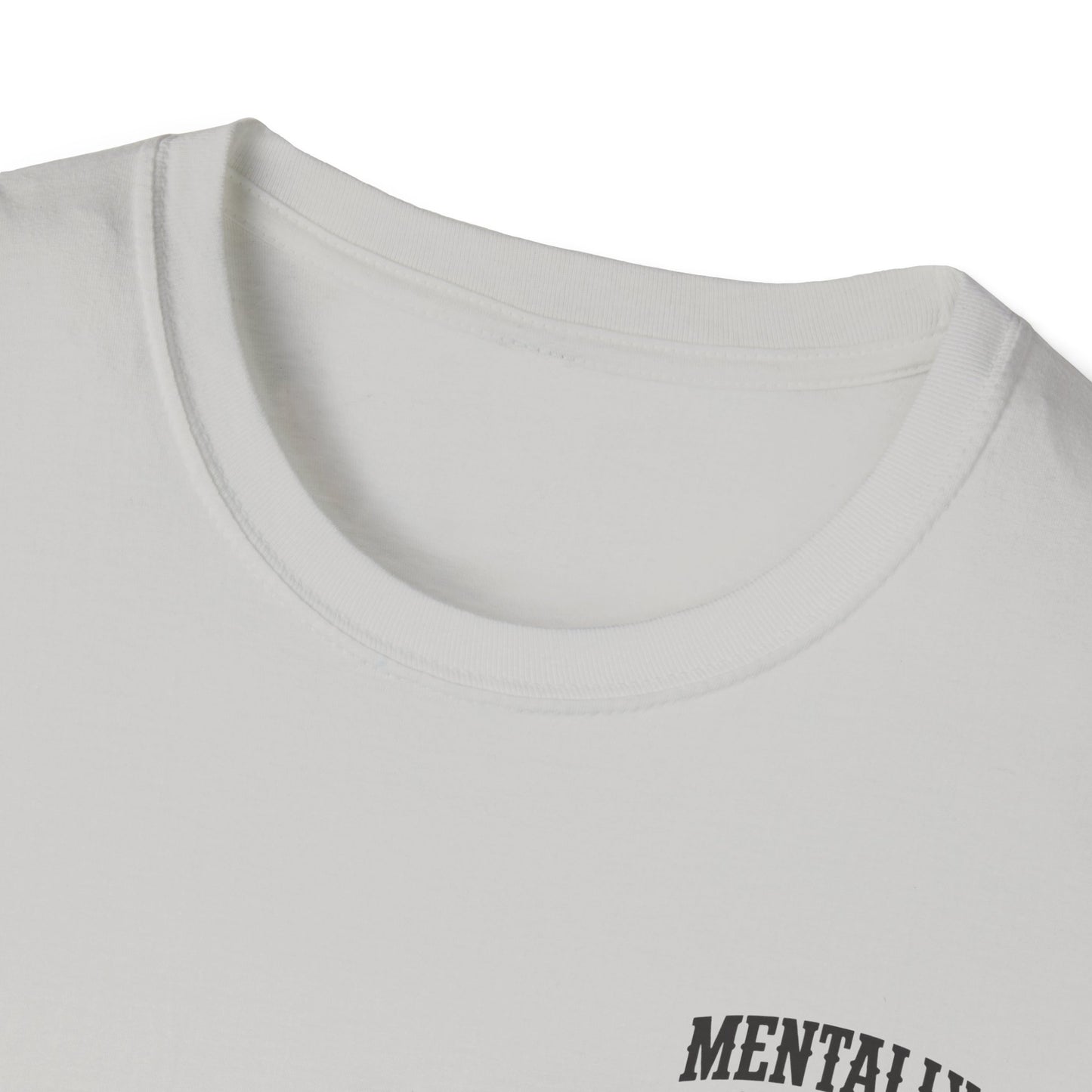 Mentally Checked Out Still Showin' Up T-Shirt | Funny Typography Tee