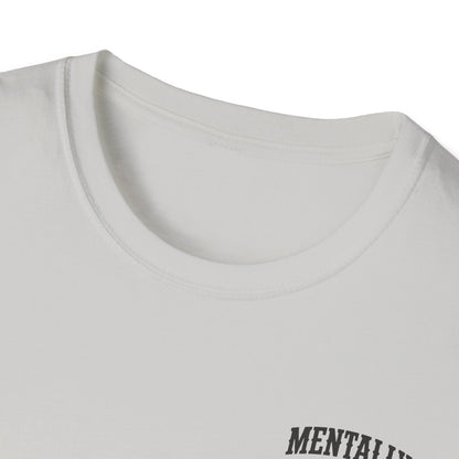 Mentally Checked Out Still Showin' Up T-Shirt | Funny Typography Tee