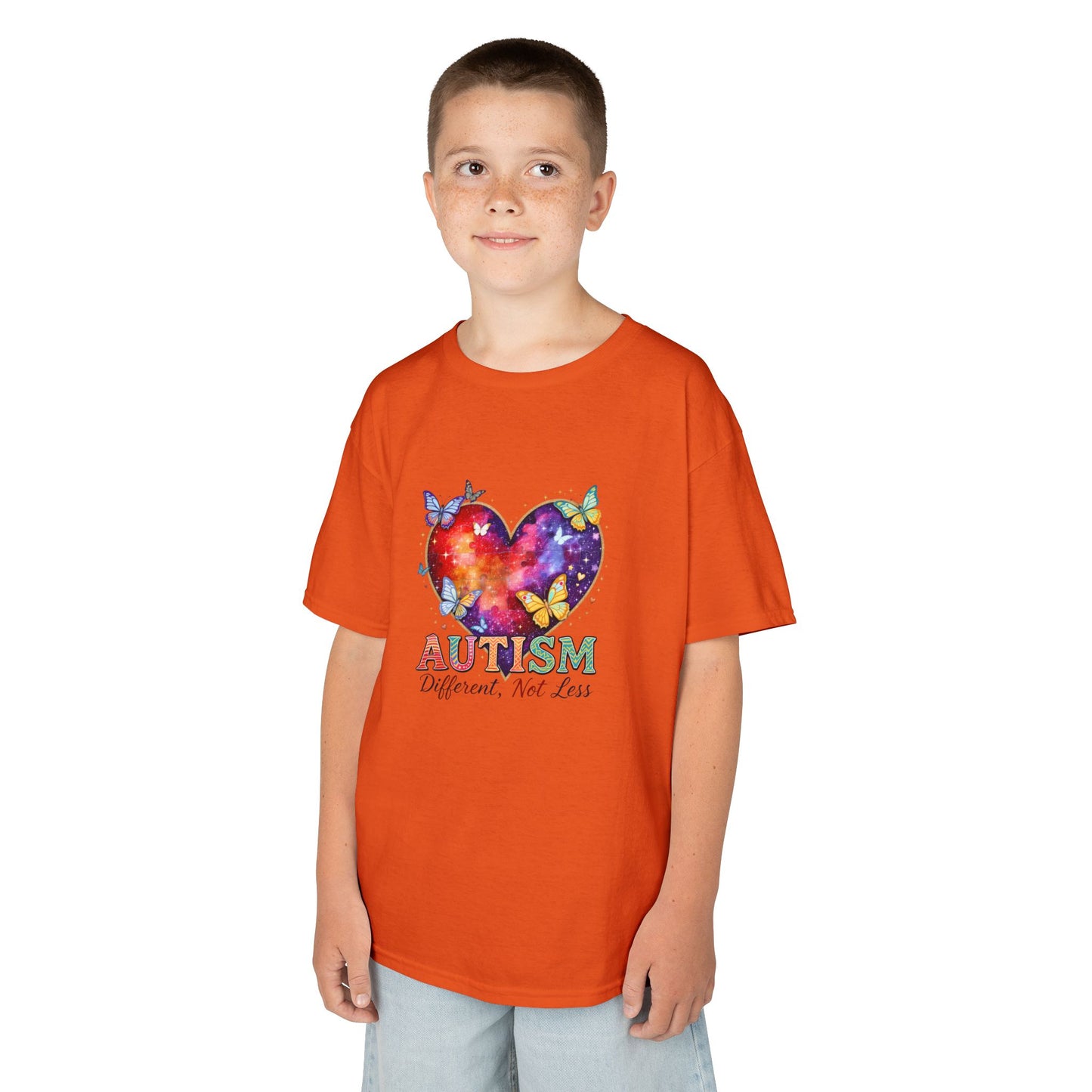 Autism Puzzle Heart Kids Tee | Different Not Less