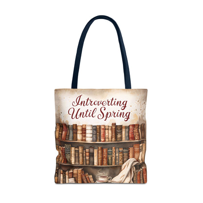 Introvert Tote Bag - Book Lover's Accessory, Everyday Use, Literary Gift, Spring Vibes, Book Club Essentials