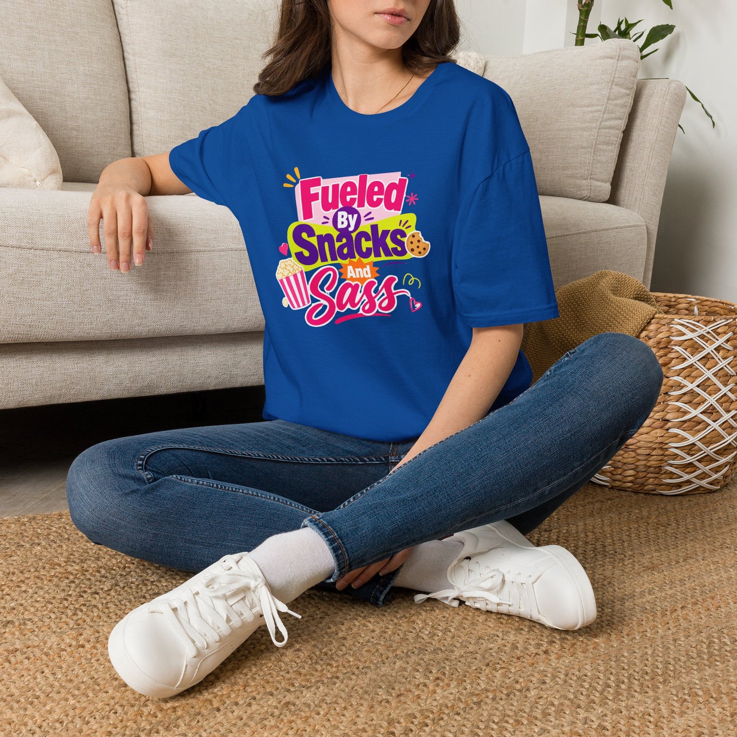 Fueled by Snacks and Sass T-Shirt | Snack Quote Tee