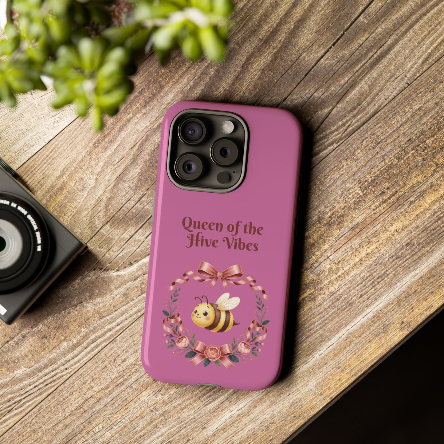 Queen of the Hive Bee Phone Case | Cute Floral Bee iPhone Case