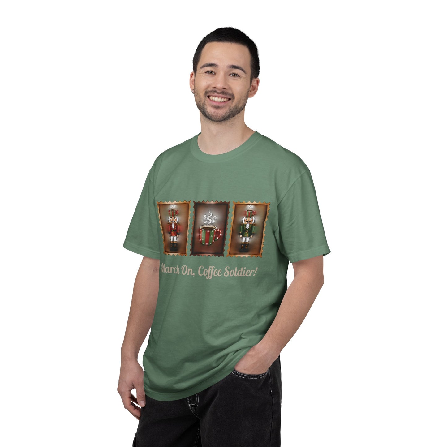 March On Coffee Soldier! T-shirt | Nutcracker Coffee Soldier Illustration