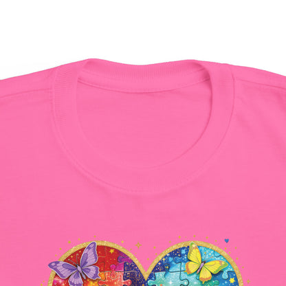 Autism Puzzle Heart Toddler Tee | Accept Understand Love