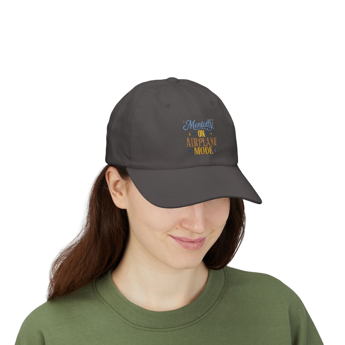 Mentally On Airplane Mode Dad Cap | Mental Health Humor