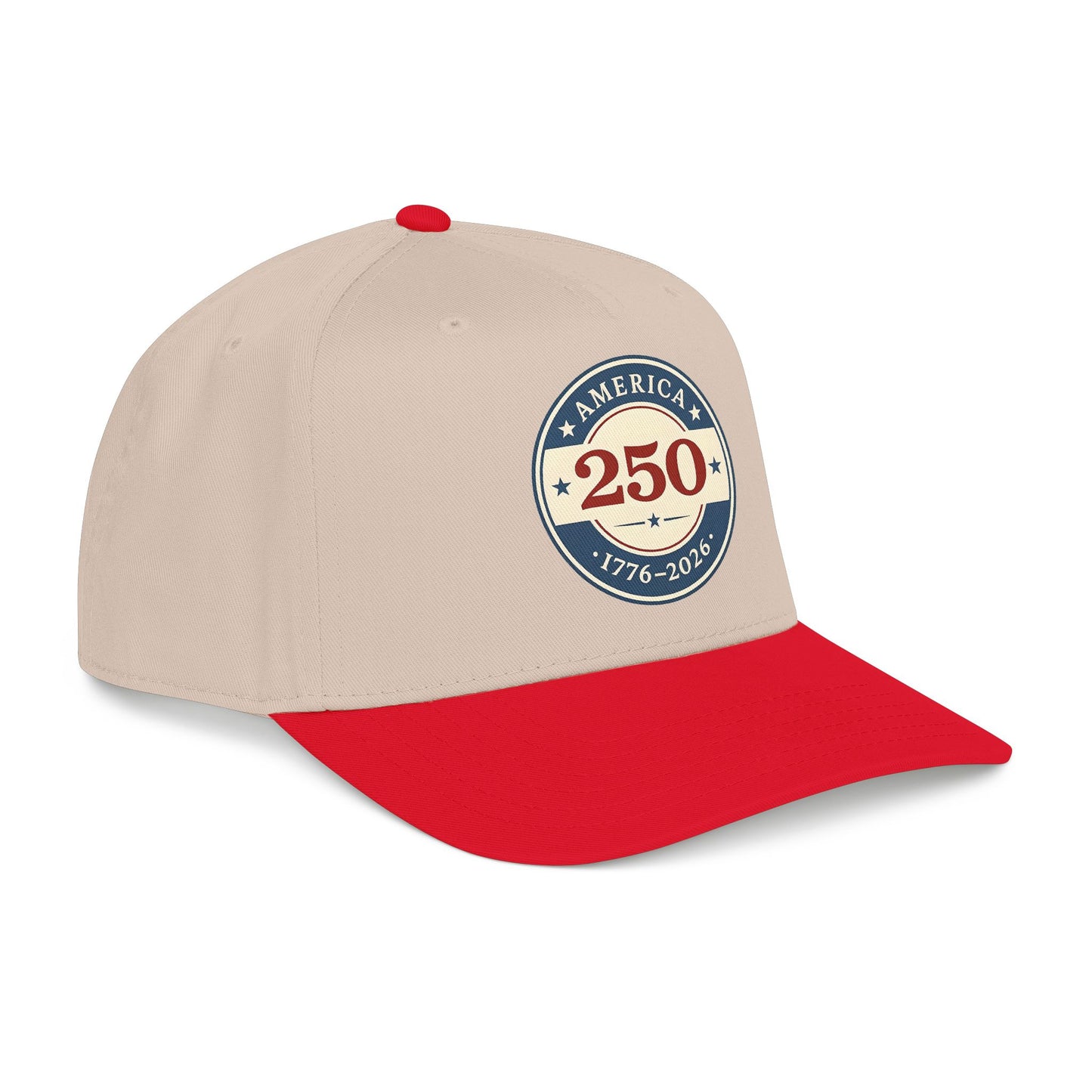 America 250 1776-2026 Patch Mid Profile Baseball Cap | 250th Anniversary Celebration