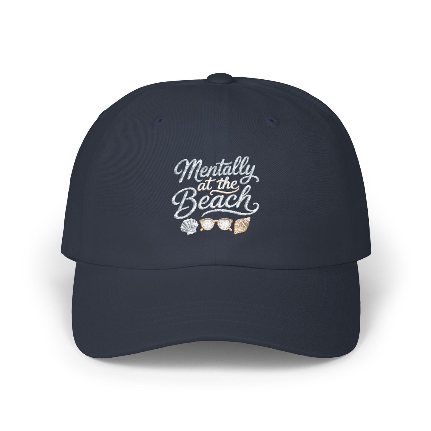 Mentally at the Beach Dad Cap | Embroidered Hat