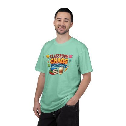 Classroom Chaos Coordinator T-shirt | Teacher Coffee Books Pencil