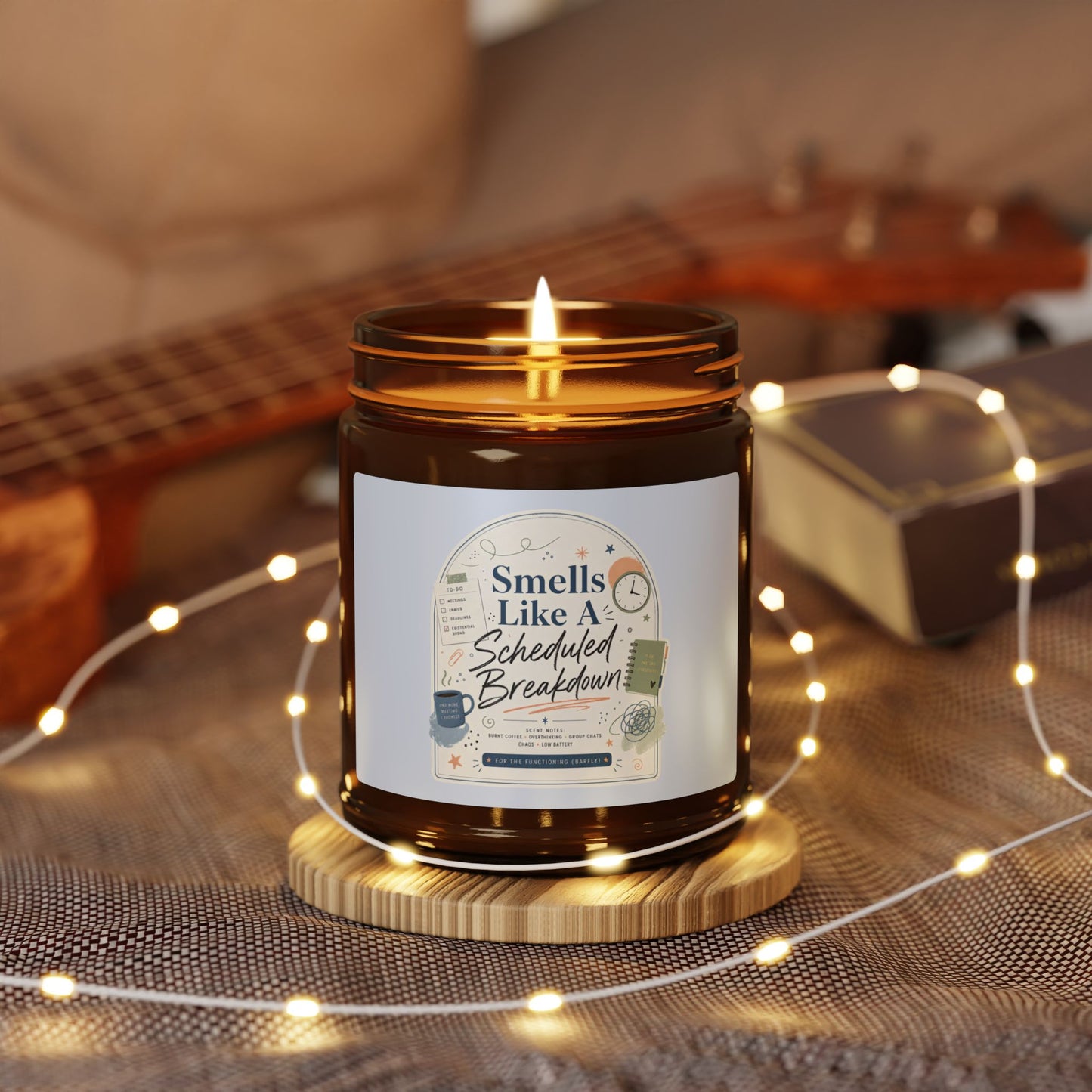 Smells Like A Scheduled Breakdown Candle | Amber Jar Soy Candle