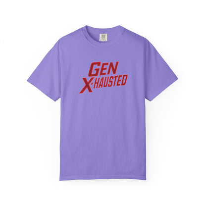 Gen X-Hausted Unisex T-Shirt, Vintage Style Tee, Funny Gift for Gen X, Casual Wear, Humor Shirt