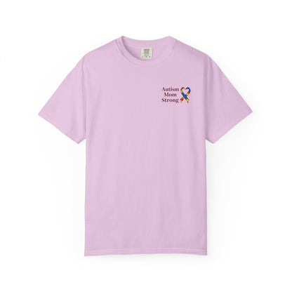 Autism Mom Strong T-shirt | Autism Awareness Puzzle Ribbon