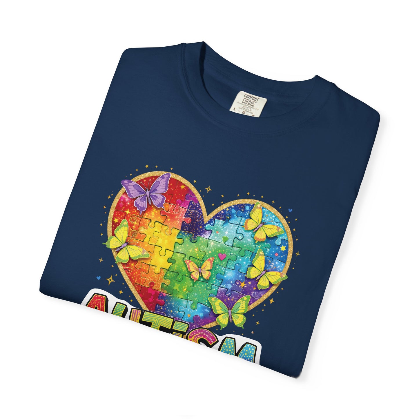 Autism Puzzle Heart T-shirt | Accept Understand Love