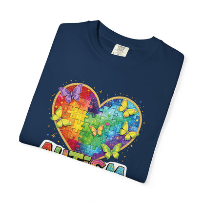Autism Puzzle Heart T-shirt | Accept Understand Love
