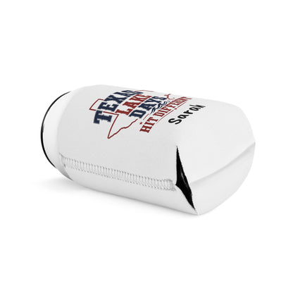 Texas Lake Days Hit Different Can Cooler Sleeve | Personalized Name Option