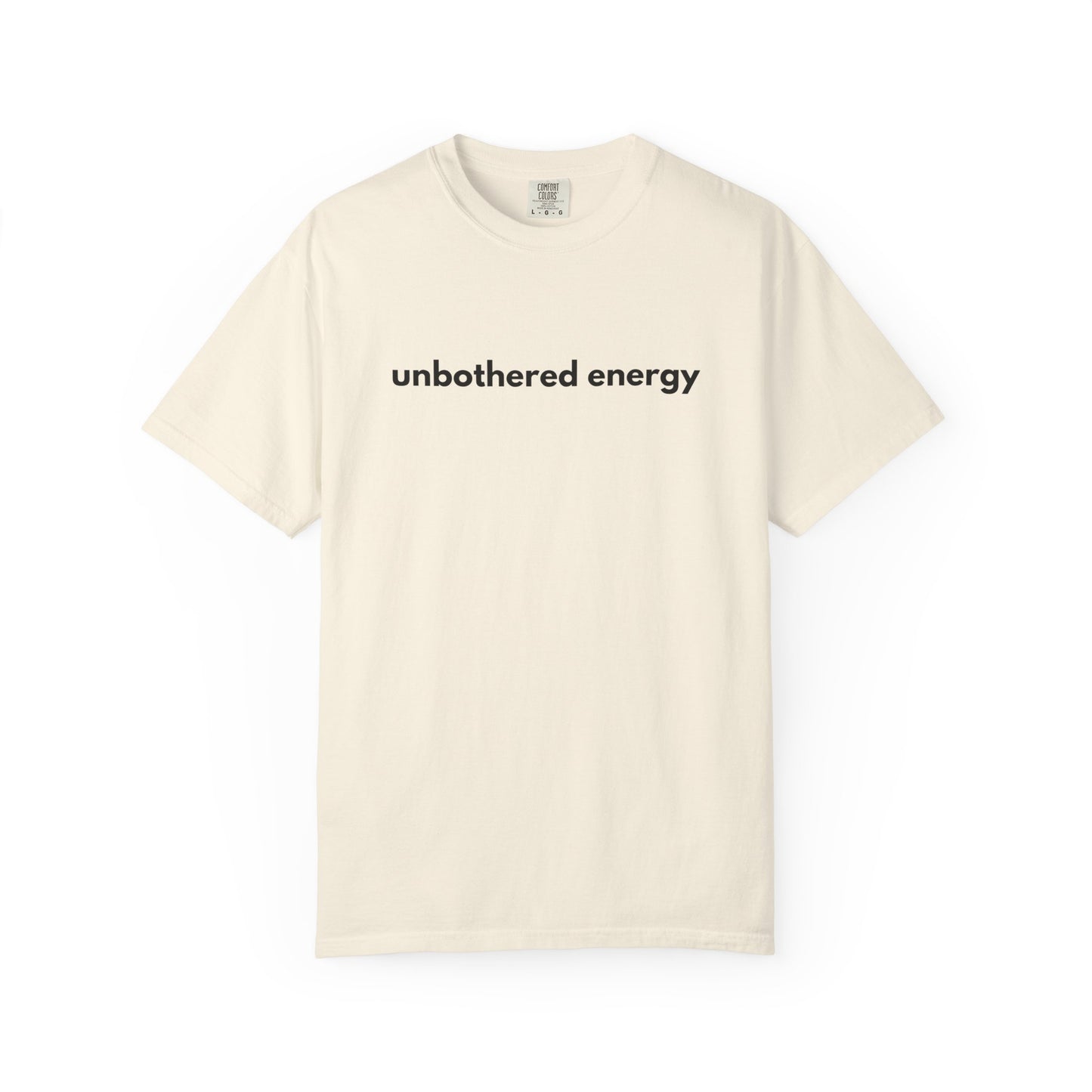 unbothered energy text T-Shirt | Minimalist Script Tee, Casual Everyday Shirt