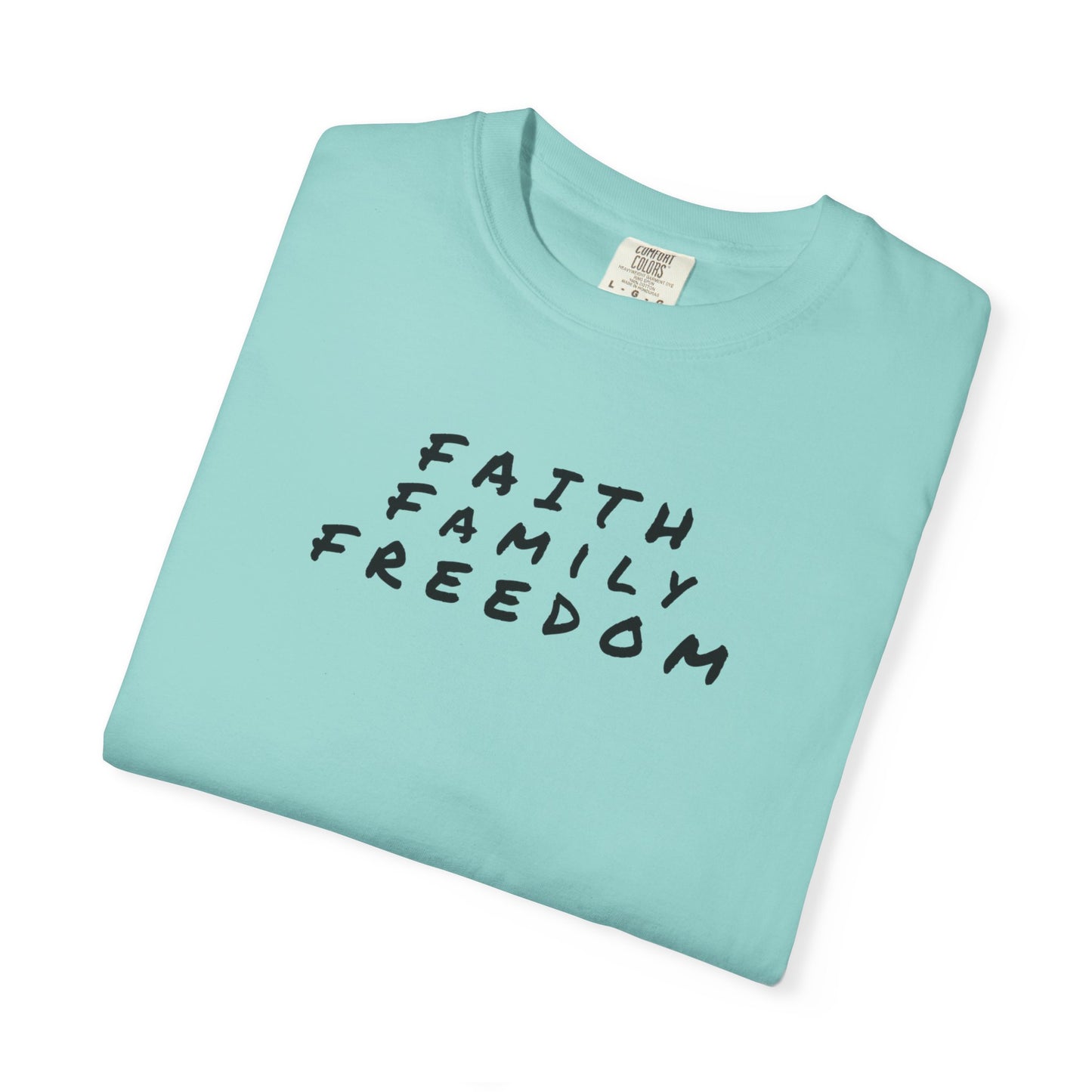Faith Family Freedom Unisex T-shirt, Christian Tee, Faith Over Fear Shirt, Religious Apparel, Inspirational Clothing