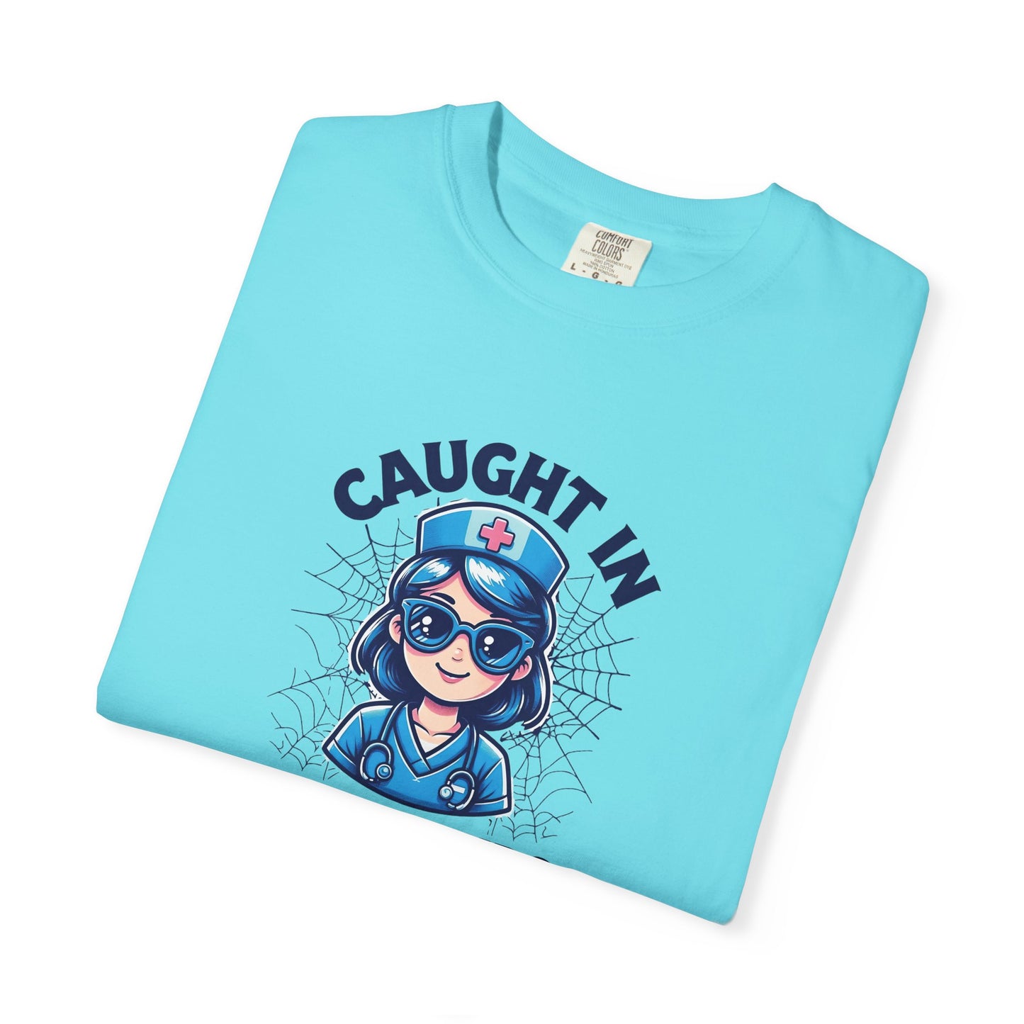 Nurse Humor T-Shirt, Caught in the Rounds Tee, Fun Gift for Healthcare Workers, Medical Apparels for Nurses, Casual Wear, Nursing [...]