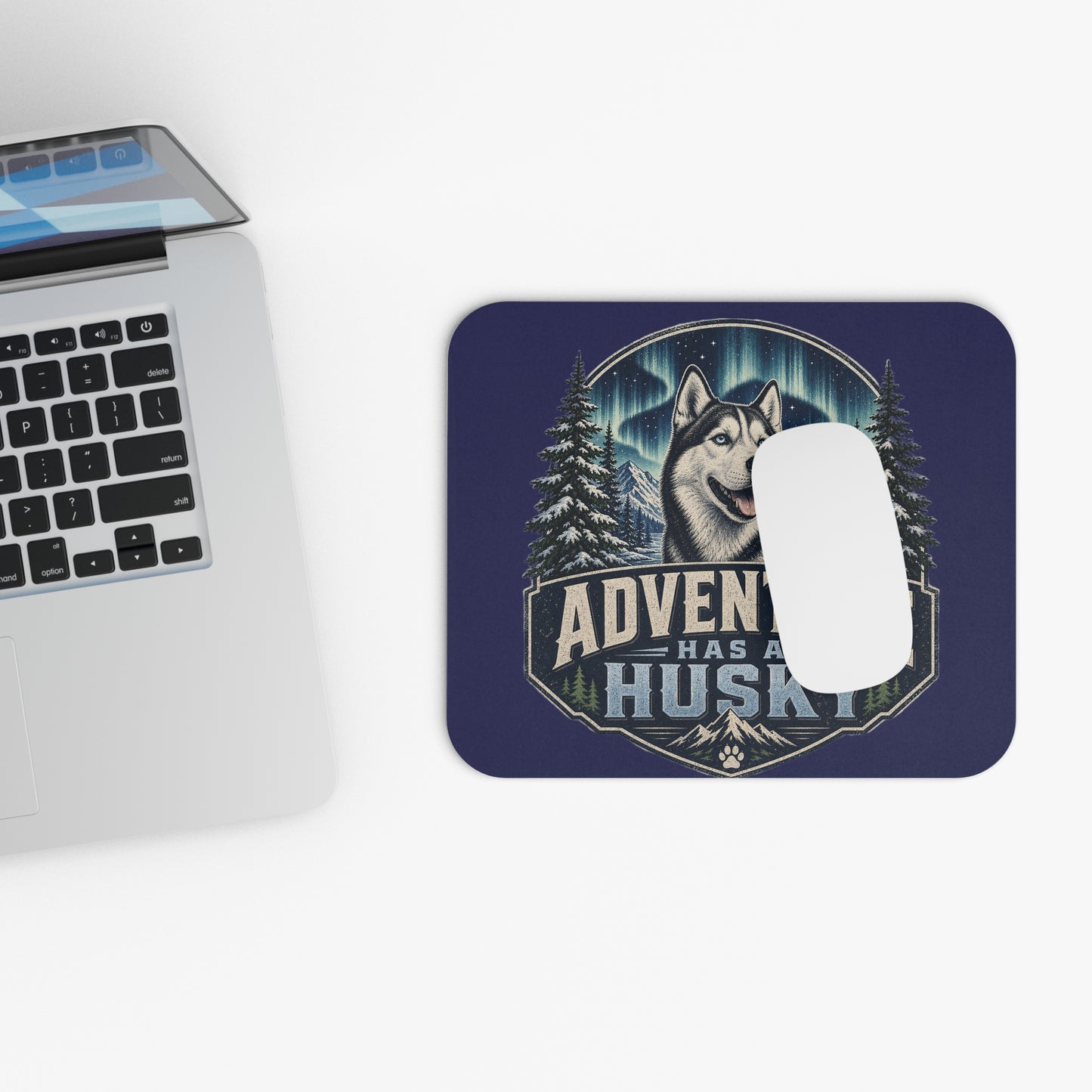 Adventure Has a Husky Mouse Pad | Husky Dog Gaming Desk Mat