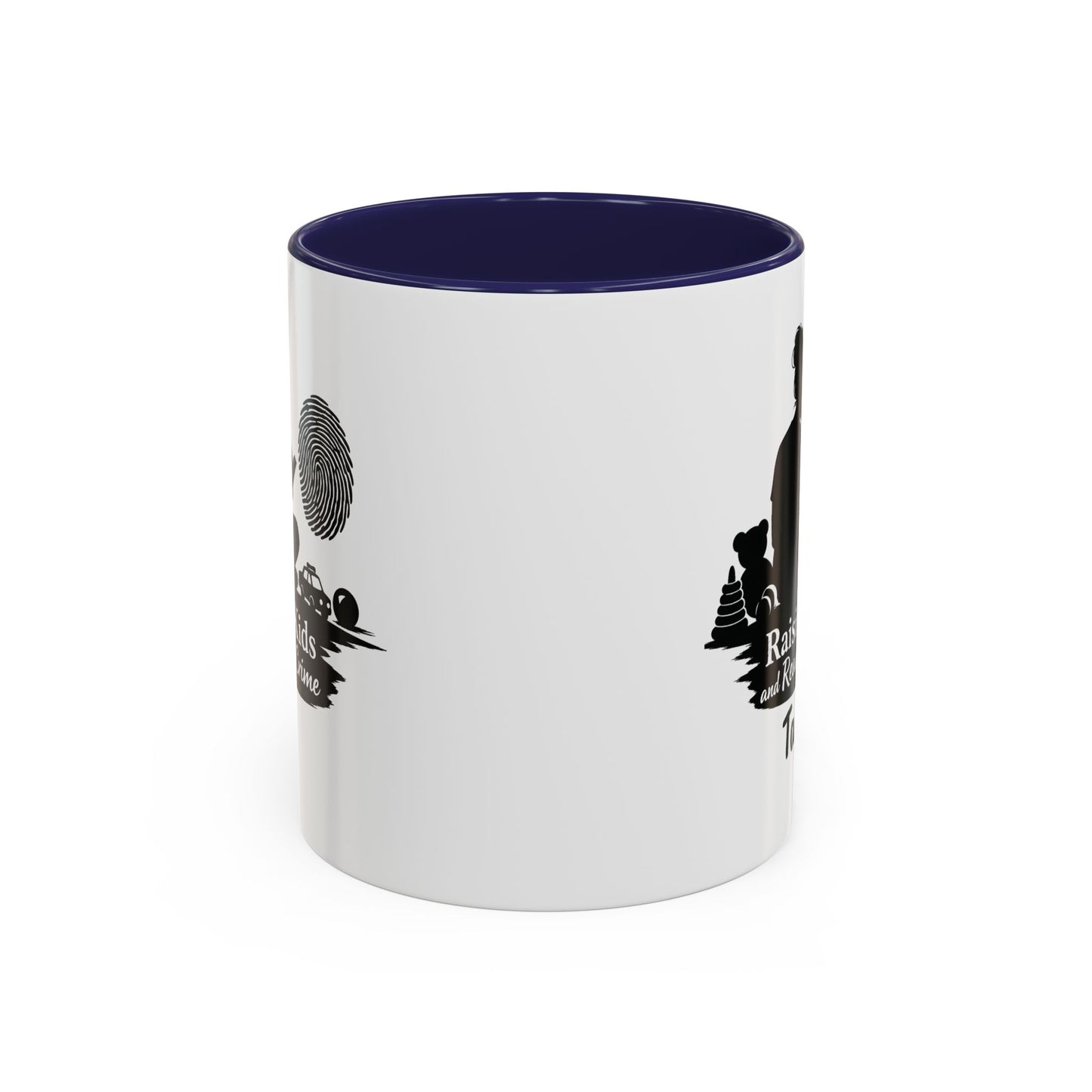 Raising Kids and Reading Crime Mug | Accent Coffee Mug