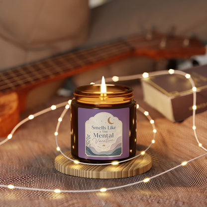 Smells Like Mental Vacation Candle | Soy Amber Jar