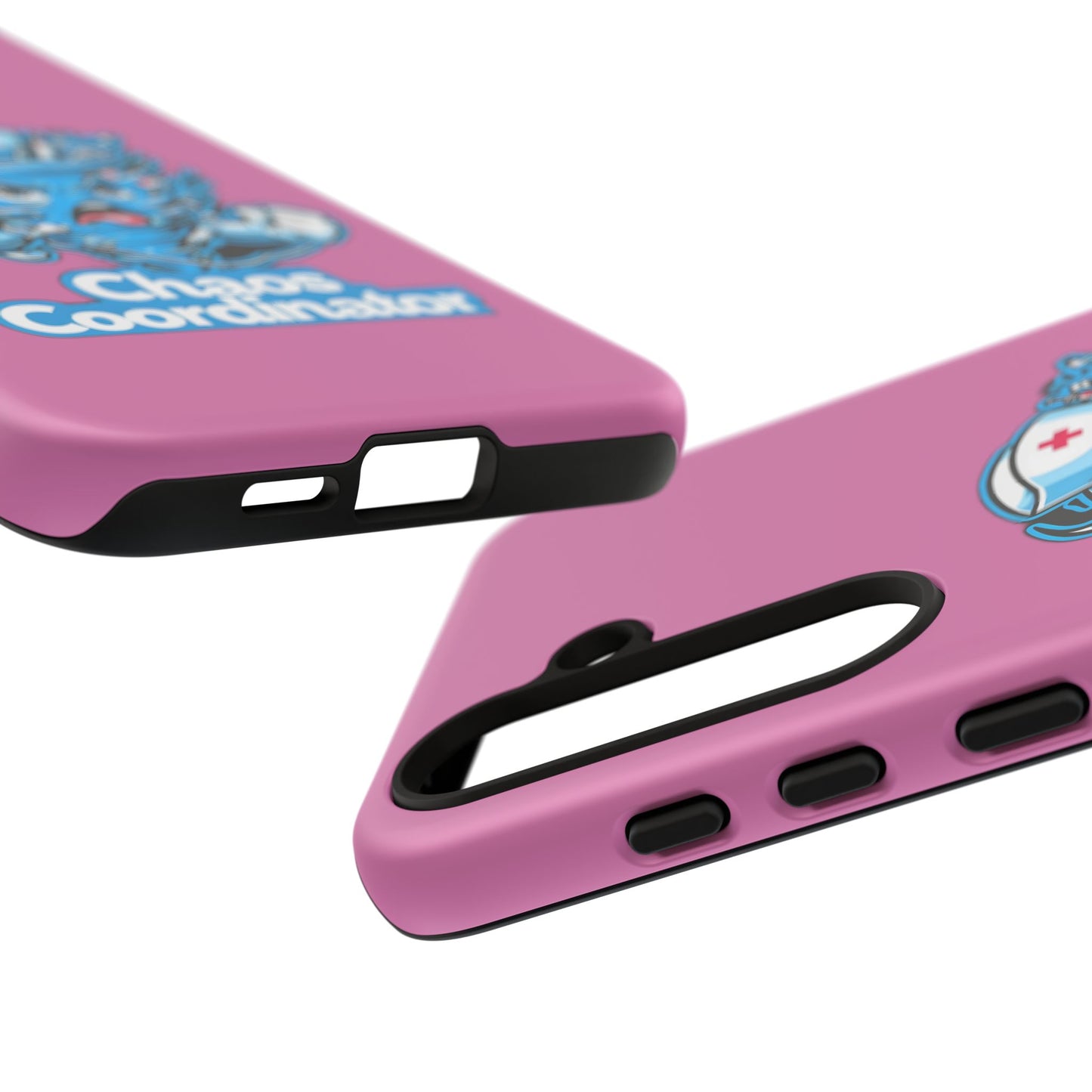 Chaos Coordinator Phone Case, Fun Nurse Gift, Tough Cases for Healthcare Heroes, Unique Cell Phone Cover, Funny Medical Humor/ Pink