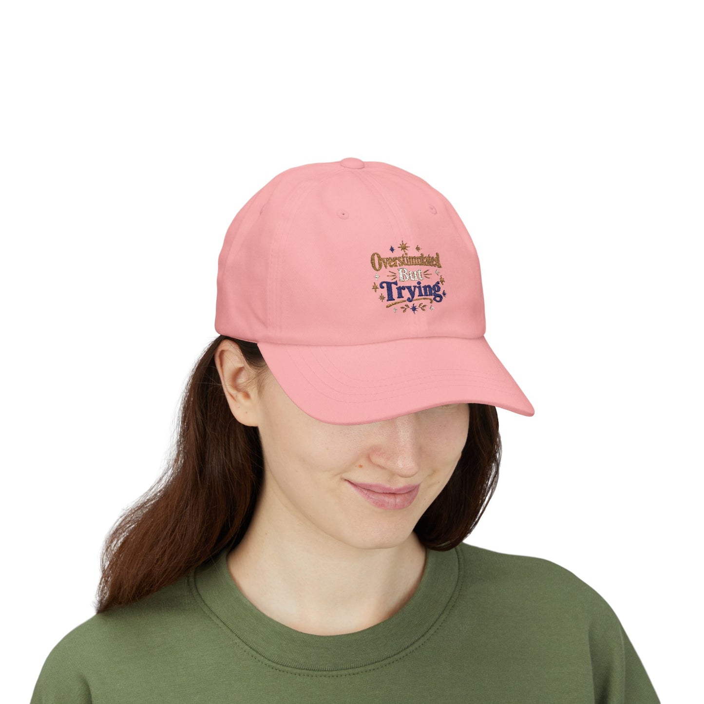 Overstimulated But Try Dad Cap — Funny Dad Hat for Tired Parents