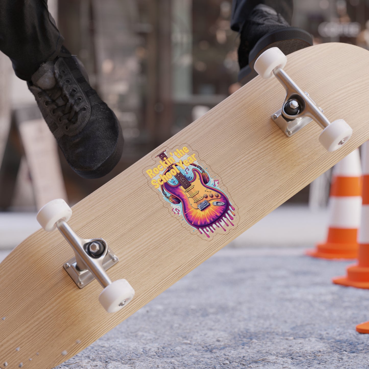 Rockin' the School Year Transparent Outdoor Sticker | Die-Cut Guitar Decal, Back to School, Music Enthusiast Gift, Car Decoration, [...]