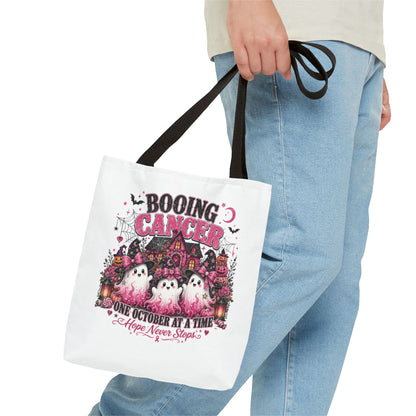 Booing Cancer Halloween ghosts design Tote | One October at a Time