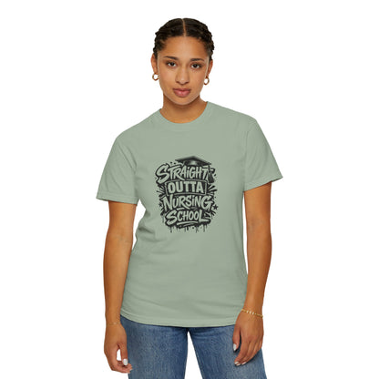 Straight Outta Nursing School T-shirt | Nursing Graduate Tee, Cap Graphic