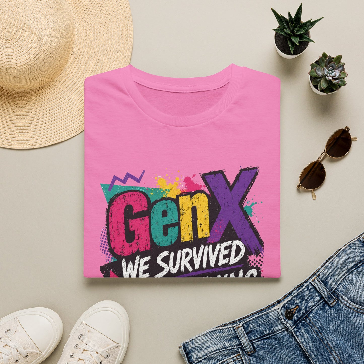 Gen X We Survived Everything T-Shirt | 90s Retro Graphic Tee