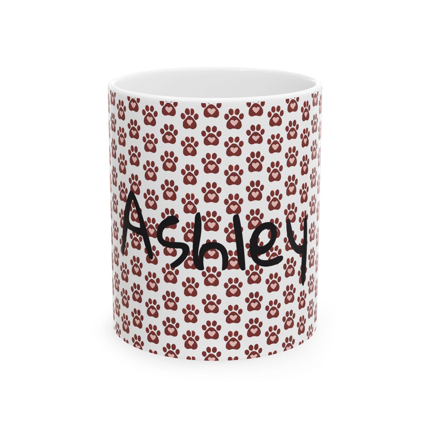 Paw Print Ceramic Mug - Perfect for Pet Lovers, Dog/Cat Gifts, Coffee/Tea Drinkware, Animal Enthusiasts, Birthday/Anniversary