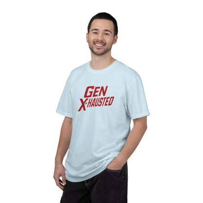 Gen X-Hausted Unisex T-shirt, Forgot Again Found Out Funny Tee, Gen X Humor Gift, Retro 80s 90s Shirt, Vintage Style Clothing