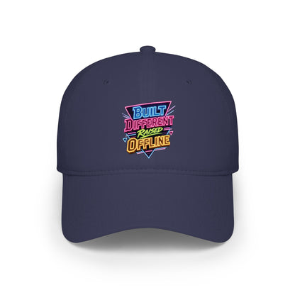 Built Different Offline graphic Baseball Cap | Retro Neon Patch