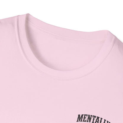 Mentally Checked Out Still Showin' Up T-Shirt | Funny Typography Tee