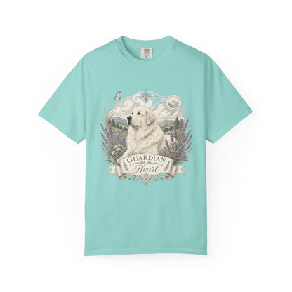 Great Pyrenees Guardian of My Heart T-Shirt | Mountain Dog Illustration