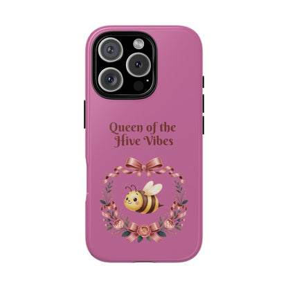 Queen of the Hive Bee Phone Case | Cute Floral Bee iPhone Case