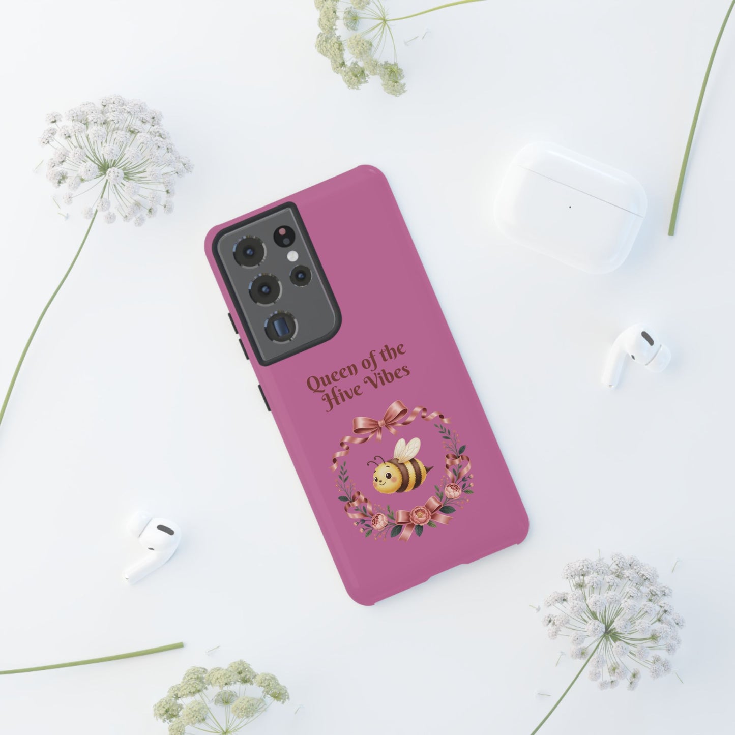 Queen of the Hive Bee Phone Case | Cute Floral Bee iPhone Case