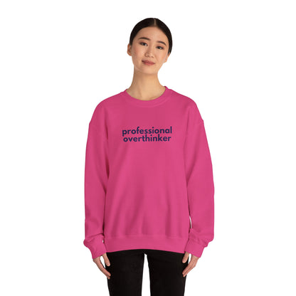 Gen X Humor Sweatshirt, Professional Overthinker Jumper, Funny Gift for Procrastinator, Crewneck Sweater, Unisex Pullover, Gift for Gen X
