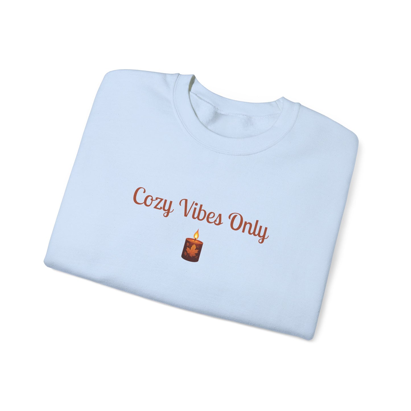 Cozy Vibes Only Sweatshirt, Unisex Crewneck, Casual Wear, Fall Fashion, Gift for Her, Cozy Apparel, Warm Layering