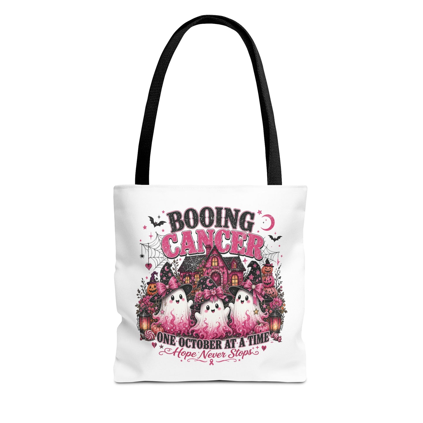 Booing Cancer Halloween ghosts design Tote | One October at a Time