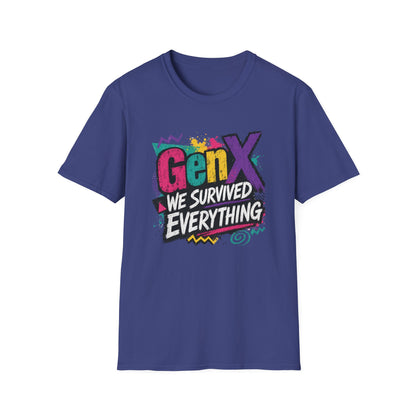 Gen X We Survived Everything T-Shirt | 90s Retro Graphic Tee