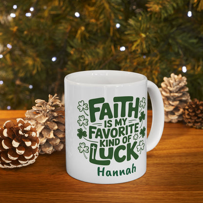 Lucky Shamrock Coffee Mug | St. Patrick's Day Clover Design
