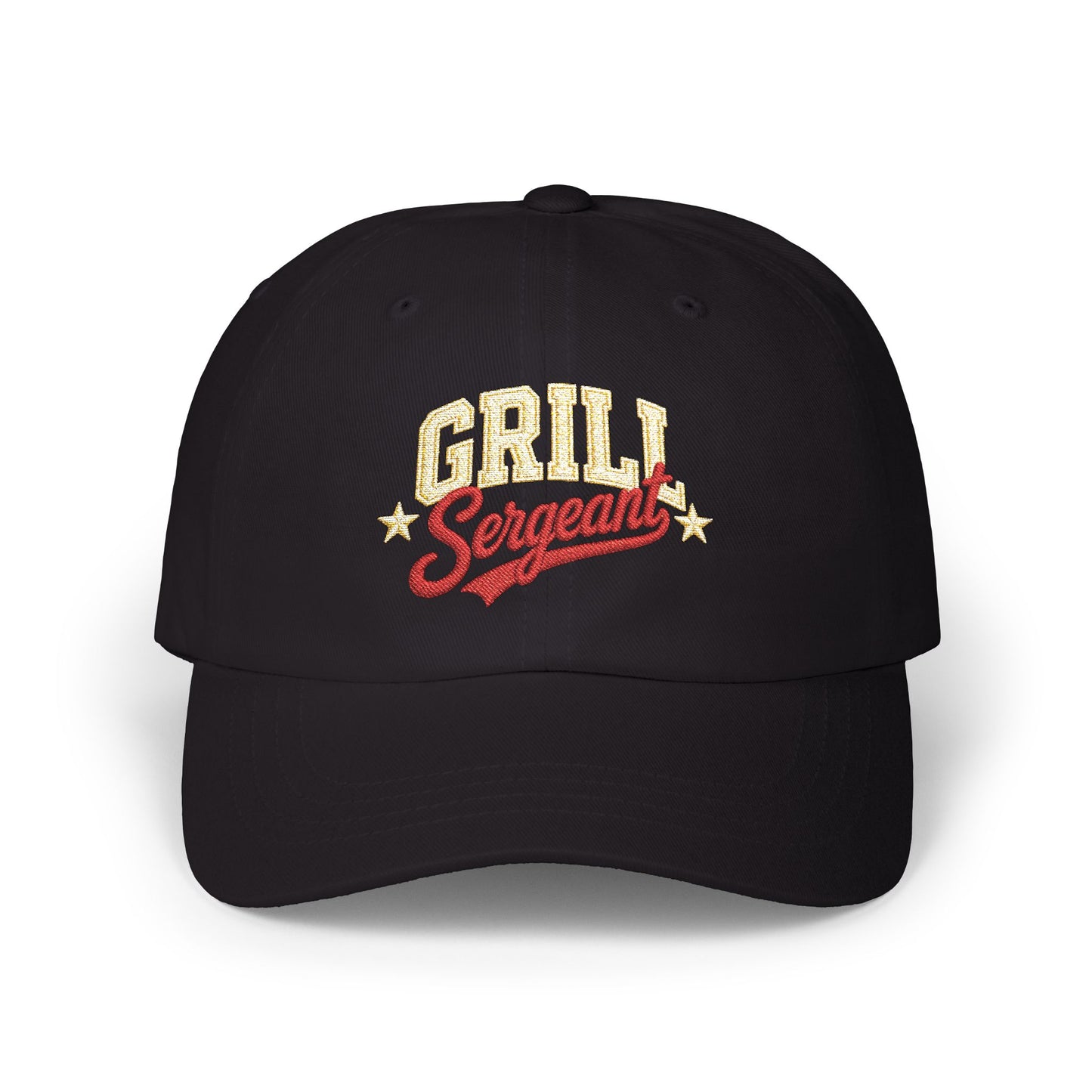 Grill Sergeant Dad Cap | Embroidered BBQ Hat, Barbecue Chef Cap