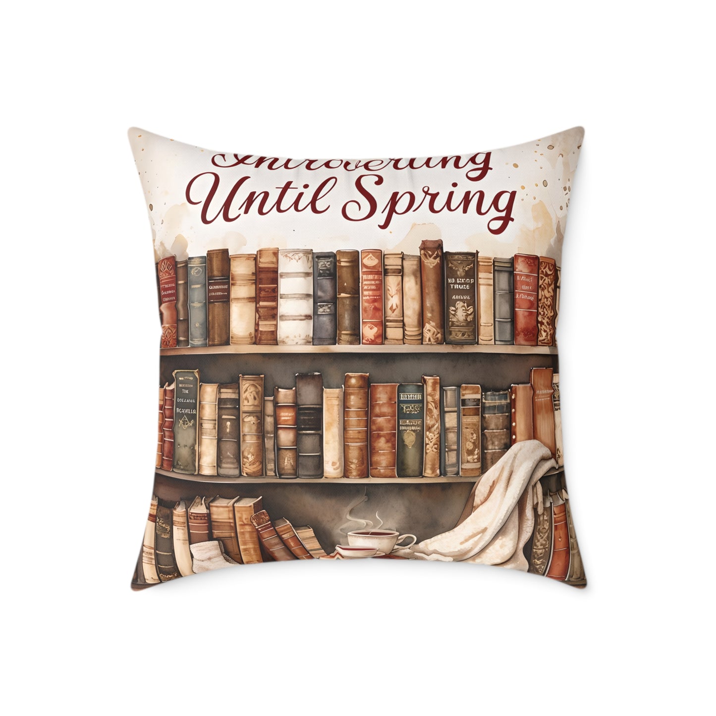 Cozy Literary Square Pillow | Home Decor for Book Lovers | Perfect for Fall Decor, Reading Nook, Gift for Bookworms, Cozy Living [...]